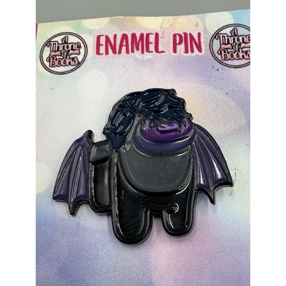A Throne Of Books Enamel Lapel Pin